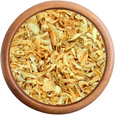 Cibuľa sušená, nakrájaná na plátky, BIO - 100 g